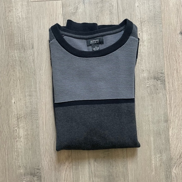 Grey and Black Colorblock Sweater - Picture 9 of 9